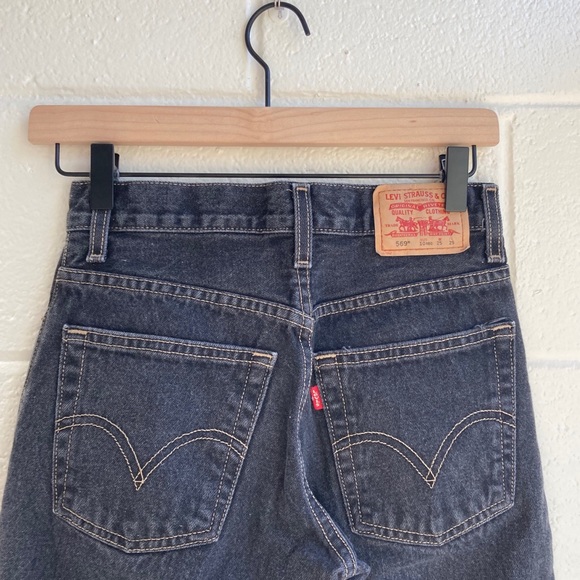 Levi's Denim - Levi’s 569 Loose Straight High Rise Black Jeans
